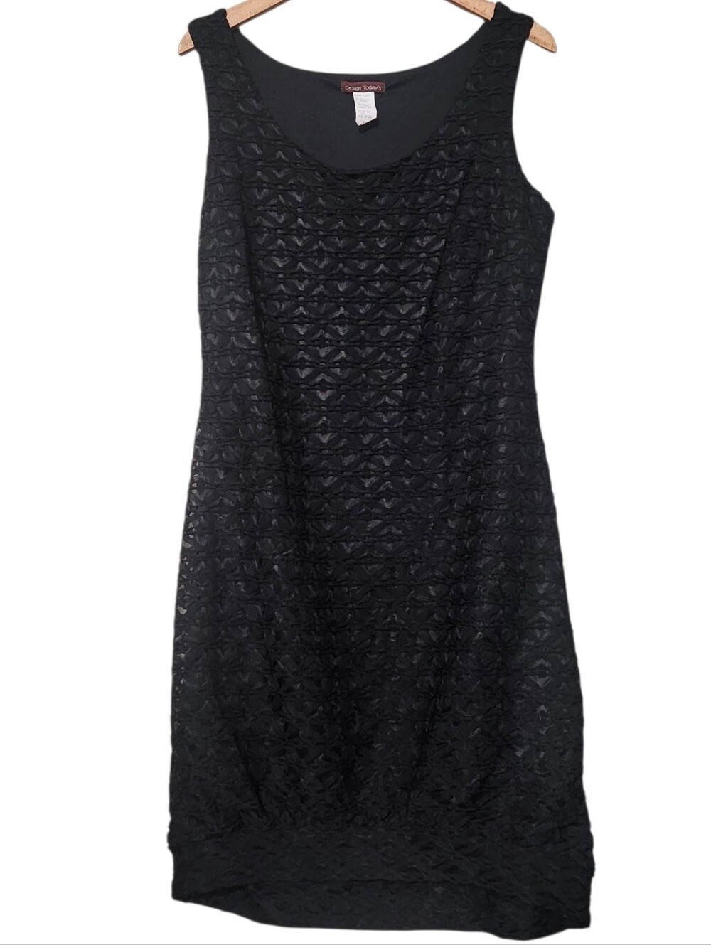 Design Today’s Vintage Black Lace Sleeveless Cocktail Dress